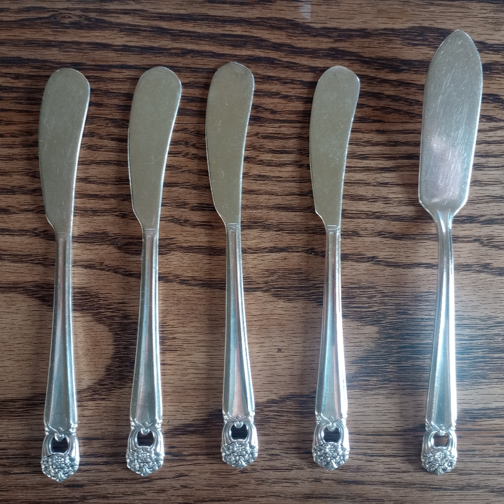 1847 Rogers Bros IS Silver Butter Spreader Set